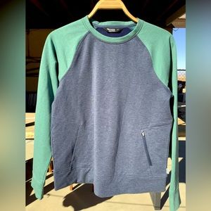 Outdoor Research Women’s Emersion Fleece Crew. S. Navy/Green.